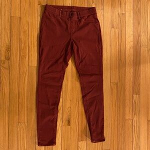 Uniqlo Dark Red Leggings Pants